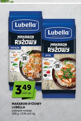 Makaron ryżowy wstążki Lubella promocja w Groszek