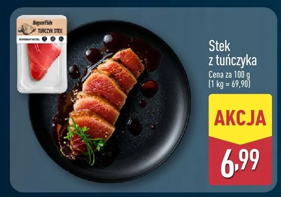 Stek z tuńczyka promocja w Aldi