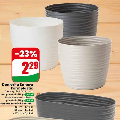 Doniczka Sahara Formplastic śr. 15cm promocja w Dino