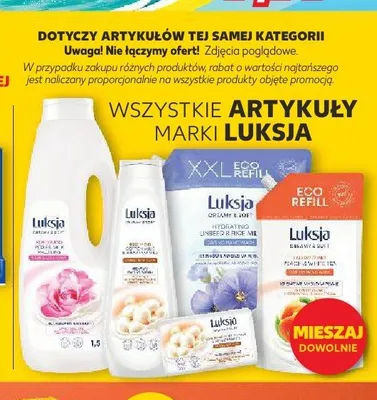 Mydło w płynie zapas Luksja promocja w Kaufland