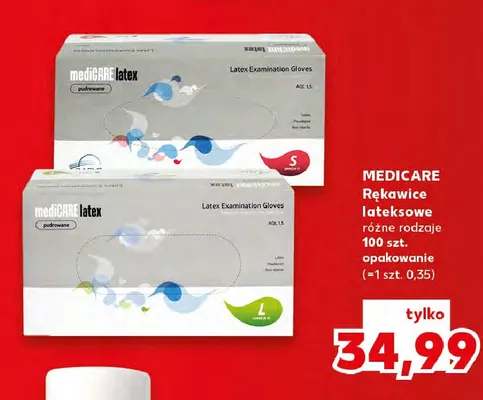 Rękawice lateksowe Medicare promocja w Kaufland