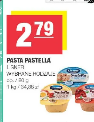 Pasta z łososiem Pastella Lisner promocja w SPAR