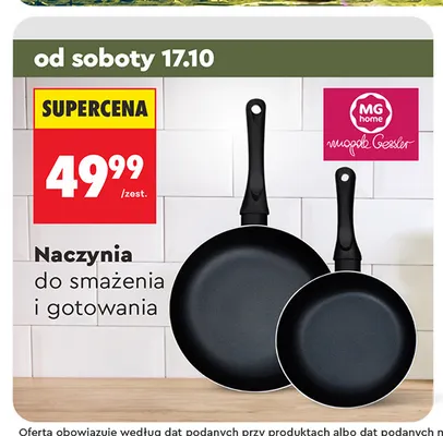 Naczynia do smażenia i gotowania Mg Home promocja w Biedronka