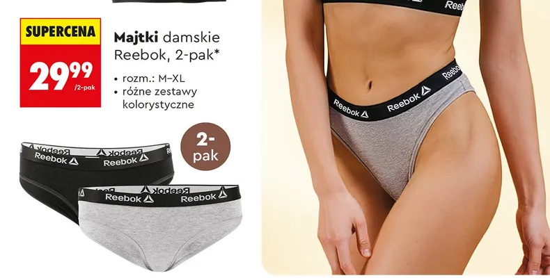 Majtki damskie 2-pak promocja w Biedronka