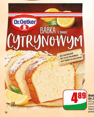 Babka cytrynowa Dr.Oetker promocja w Dino