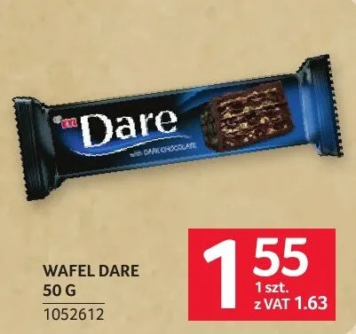 Wafel Dare 50g promocja w Selgros