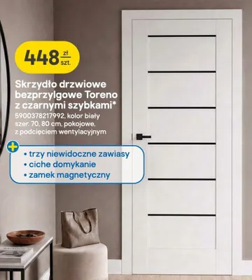Skrzydło drzwiowe bezprzylgowe Toreno promocja w Castorama