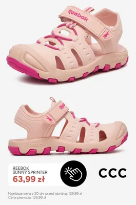 Sandały Reebok Sunny Sprinter promocja w CCC