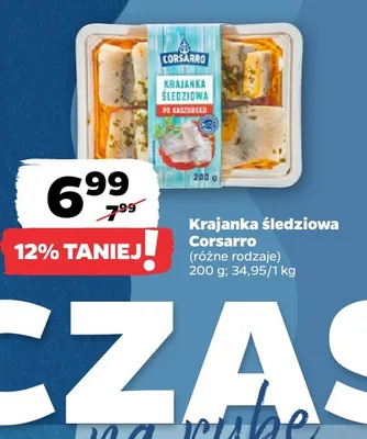 Krajanka śledziowa Corsarro promocja w Netto