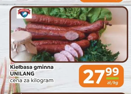 Kiełbasa gminna Unilang promocja w Społem Częstochowa