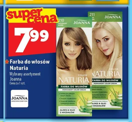Farba do włosów Joanna Naturia promocja w TOPAZ