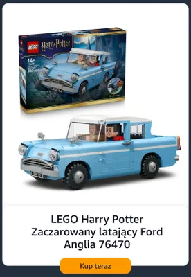 Klocki LEGO Harry Potter Zaczarowany latający Ford Anglia 76470 promocja w Amazon