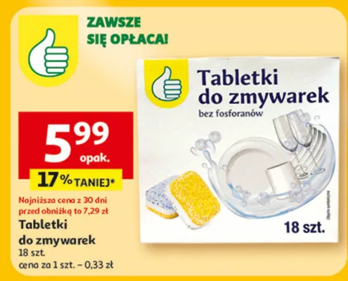Tabletki do zmywarek promocja w Auchan