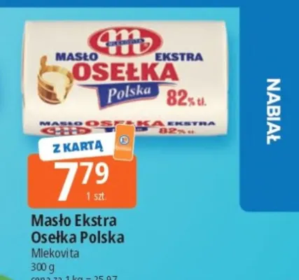 Masło Ekstra Osełka Polska Mlekovita promocja w Leclerc