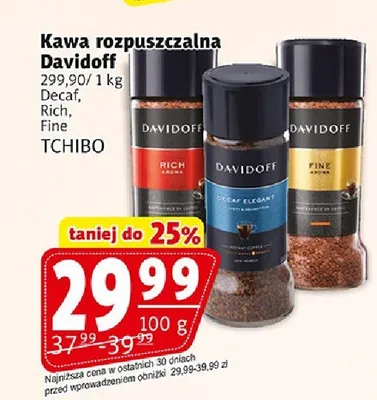 Kawa rozpuszczalna Davidoff Decaf Elegant promocja w Prim Market