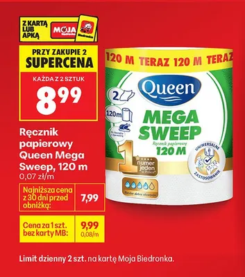 Ręcznik papierowy promocja w Biedronka