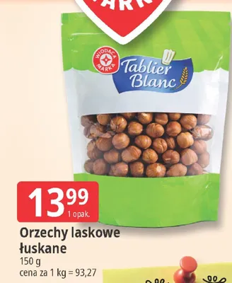 Orzechy laskowe łuskane promocja w Leclerc