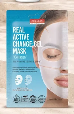 Maska w żelu Purederm Real Active Change Gel Mask Collagen promocja w Hebe