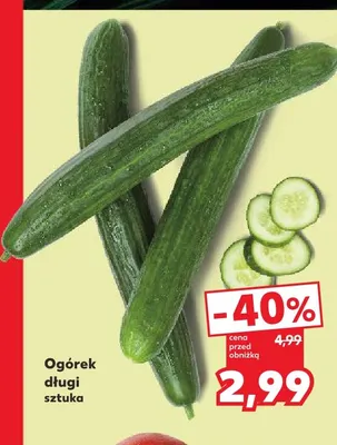 Ogórek długi promocja w Kaufland