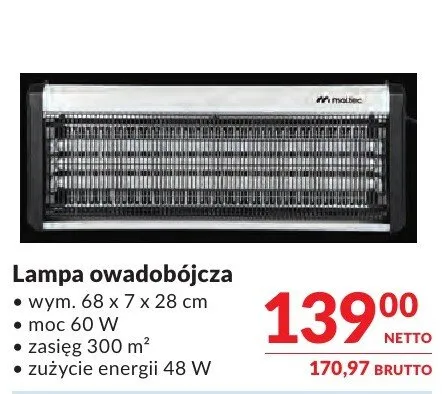 Lampa owadobójcza promocja w Makro