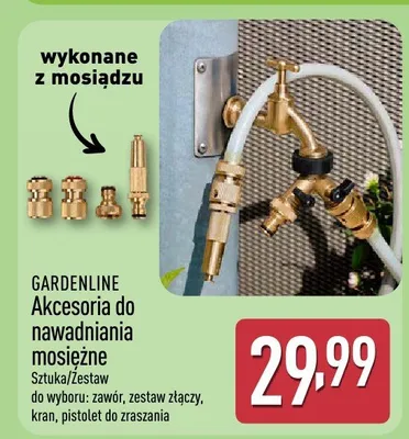 Akcesoria do nawadniania mosiężne promocja w Aldi