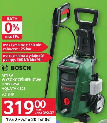 Myjka wysokociśnieniowa Universal Aquatak 125 Bosch promocja w Selgros