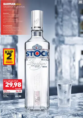 Wódka Stock Prestige 40% promocja w Kaufland