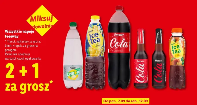 Napój gazowany Freeway Lemon promocja w Lidl