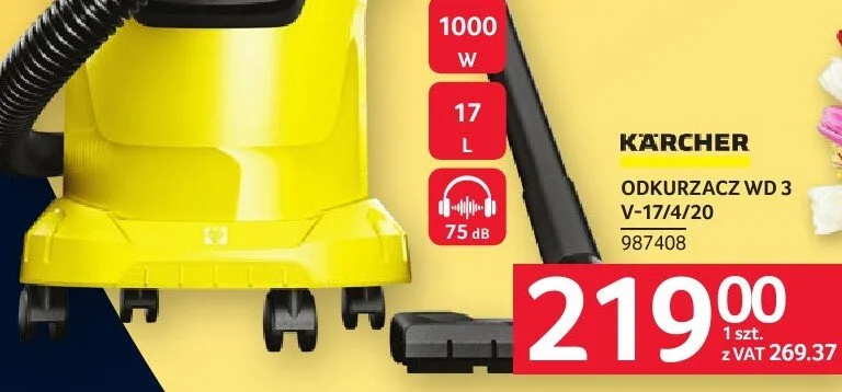 Odkurzacz WD 3 V-17/4/20 Karcher promocja w Selgros