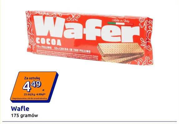 Wafle Wafer promocja w Action