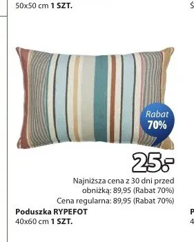 Poduszka RYPEFOT 40x60cm promocja w Jysk