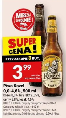 Piwo Kozel kozel 0,0% promocja w Twój Market