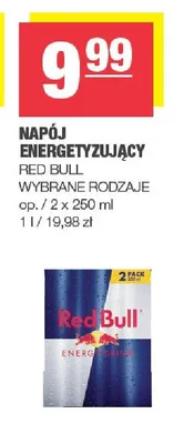 Napój energetyzujący Red Bull wybrane rodzaje promocja w SPAR