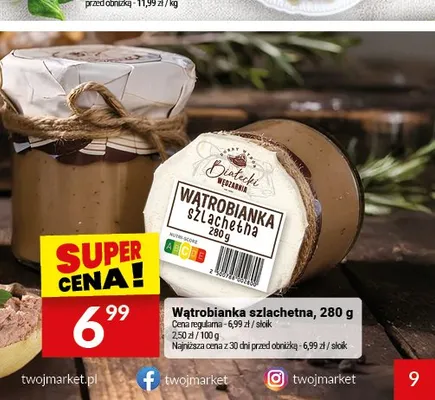 Wątrobianka szlachetna Białecki Wędzarnia promocja w Twój Market