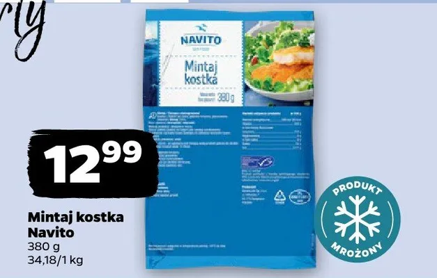 Mintaj kostka Navito promocja w Netto