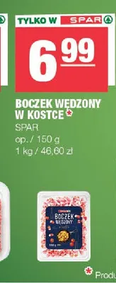 Boczek wędzony w kostce SPAR promocja w SPAR