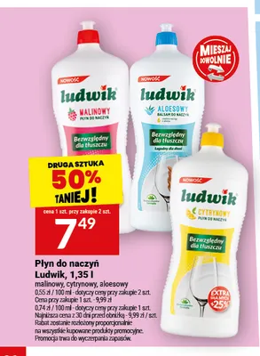 Płyn do naczyń Ludwik cytrynowy promocja w Twój Market