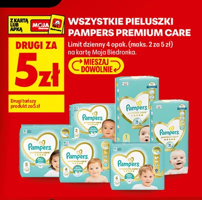 Pieluszki Pampers Premium Care promocja w Biedronka