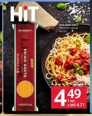 Makaron PRIMO GUSTO Spaghetti No 6 promocja w Selgros