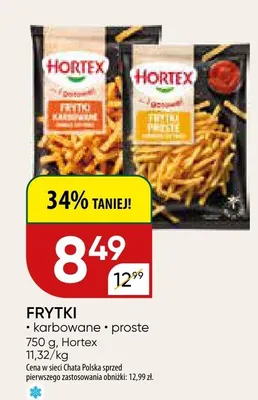 Frytki karbowane proste promocja w Chata Polska