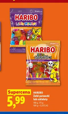 Żelki szkielety Haribo promocja w Lidl