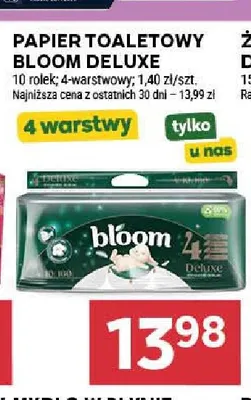 Papier toaletowy Bloom Deluxe 10-pak 4-warstwowy promocja w Stokrotka
