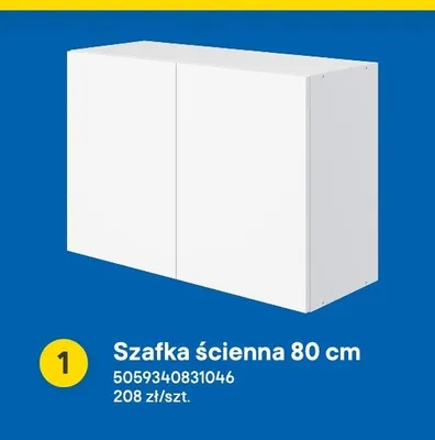 Szafka ścienna Pragma 80 cm promocja w Castorama