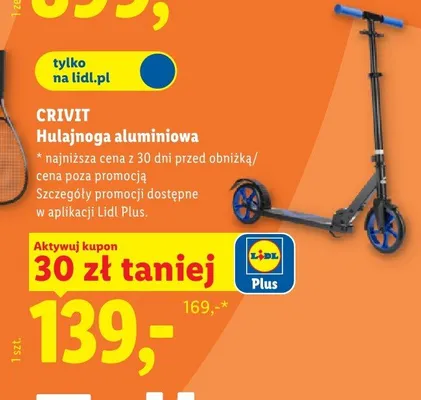 Hulajnoga aluminiowa promocja w Lidl