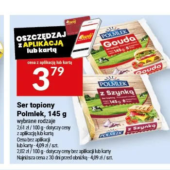 Ser topiony z szynką Polmlek promocja w Twój Market