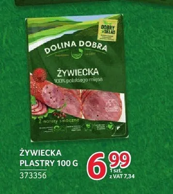 Kiełbasa żywiecka plastry Dolina Dobra promocja w Selgros