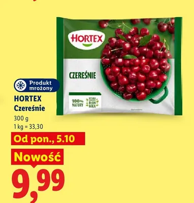 Czereśnie mrożone Hortex promocja w Lidl