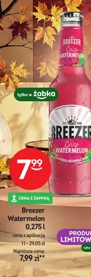 Drink Breezer Watermelon promocja w Żabka