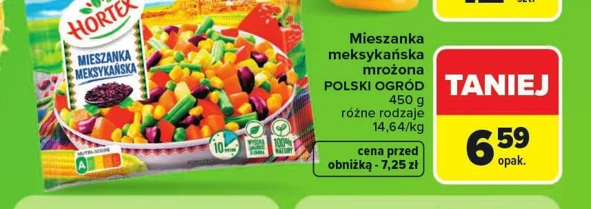 Mieszanka meksykańska mrożona Hortex Polski Ogród promocja w Carrefour