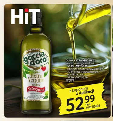 Oliwa Extra Vergine Goccia d'Oro promocja w Selgros